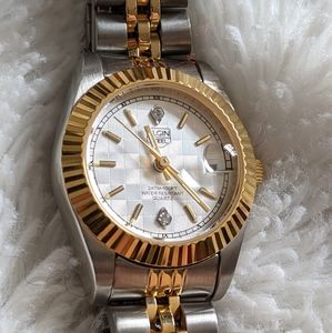 Silver and Gold Watch